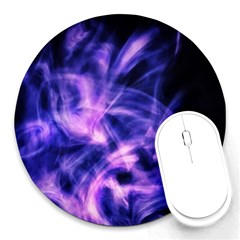 Plasma Hug Round Mousepads by MRNStudios