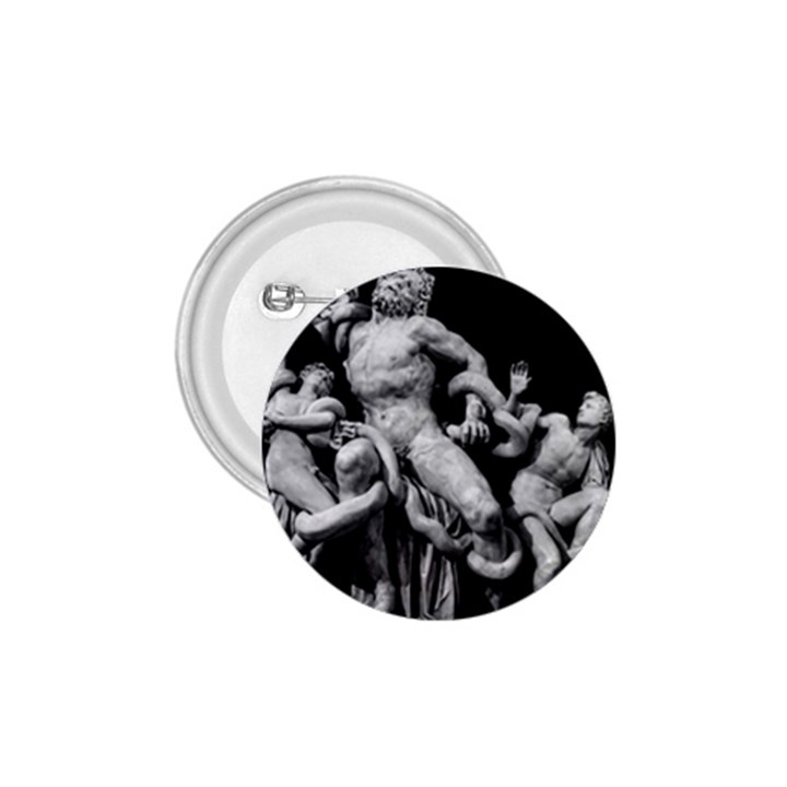 Laocoon Sculpture Over Black 1.75  Buttons