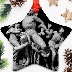 Laocoon Sculpture Over Black Ornament (Star)