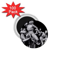 Laocoon Sculpture Over Black 1.75  Magnets (100 pack) 