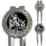 Laocoon Sculpture Over Black 3-in-1 Golf Divots Front