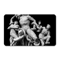 Laocoon Sculpture Over Black Magnet (Rectangular)