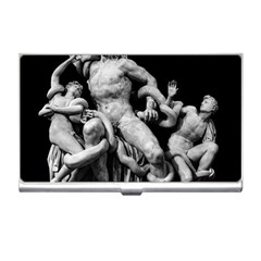 Laocoon Sculpture Over Black Business Card Holder