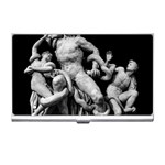 Laocoon Sculpture Over Black Business Card Holder Front