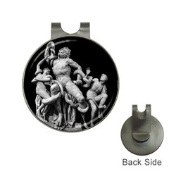 Laocoon Sculpture Over Black Hat Clips with Golf Markers