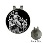 Laocoon Sculpture Over Black Hat Clips with Golf Markers Front