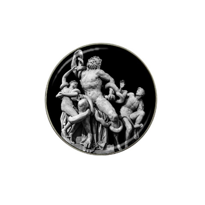 Laocoon Sculpture Over Black Hat Clip Ball Marker