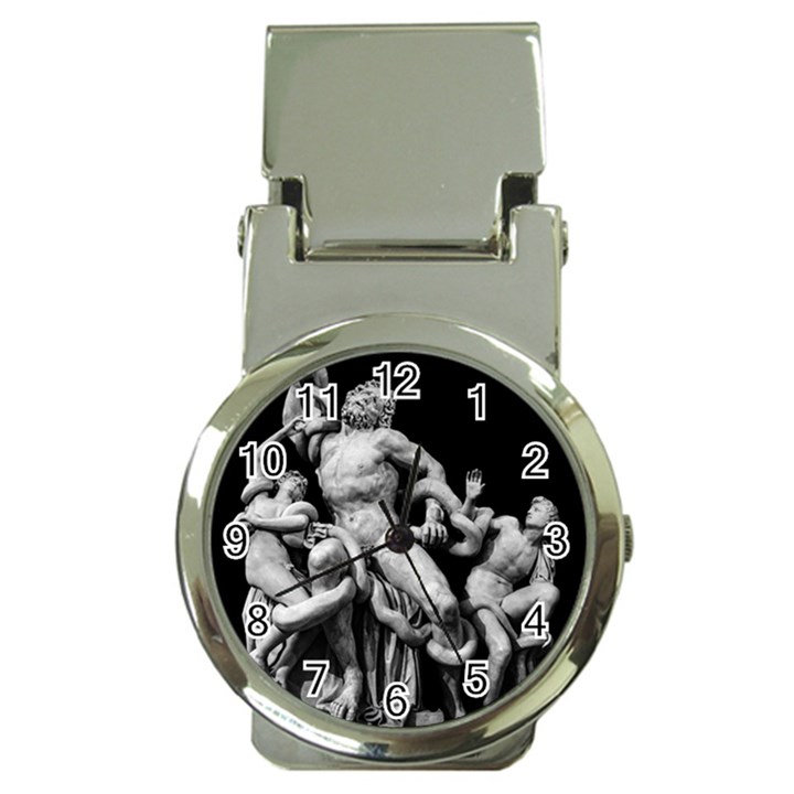 Laocoon Sculpture Over Black Money Clip Watches