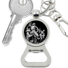 Laocoon Sculpture Over Black Bottle Opener Key Chain