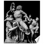 Laocoon Sculpture Over Black Canvas 20  x 24  19.57 x23.15  Canvas - 1