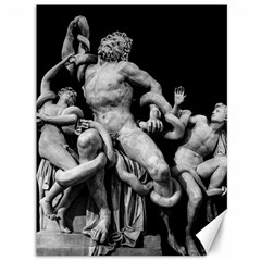 Laocoon Sculpture Over Black Canvas 36  x 48 