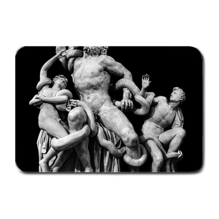 Laocoon Sculpture Over Black Plate Mats