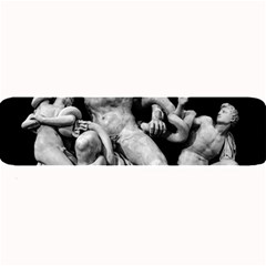 Laocoon Sculpture Over Black Large Bar Mats by dflcprintsclothing