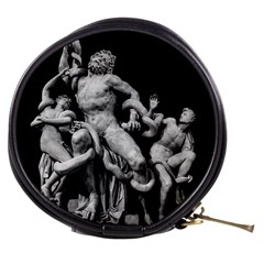 Laocoon Sculpture Over Black Mini Makeup Bag