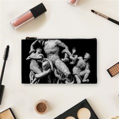 Laocoon Sculpture Over Black Cosmetic Bag (Small)