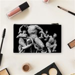 Laocoon Sculpture Over Black Cosmetic Bag (Small) Back