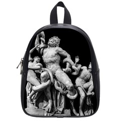 Laocoon Sculpture Over Black School Bag (Small)