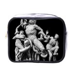 Laocoon Sculpture Over Black Mini Toiletries Bag (One Side) Front