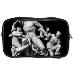 Laocoon Sculpture Over Black Toiletries Bag (One Side)