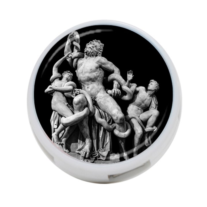 Laocoon Sculpture Over Black 4-Port USB Hub (One Side)