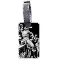 Laocoon Sculpture Over Black Luggage Tag (two sides)