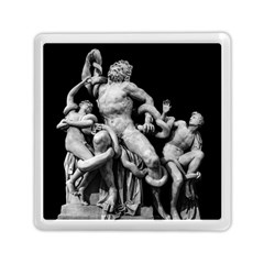 Laocoon Sculpture Over Black Memory Card Reader (Square)