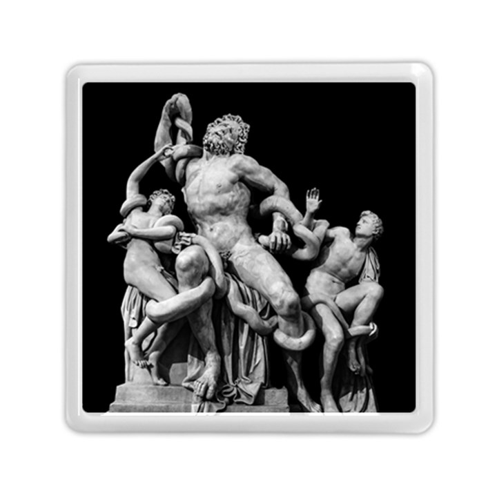 Laocoon Sculpture Over Black Memory Card Reader (Square)