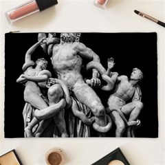 Laocoon Sculpture Over Black Cosmetic Bag (xxl)