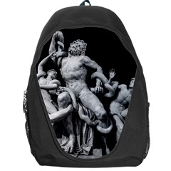 Laocoon Sculpture Over Black Backpack Bag