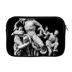 Laocoon Sculpture Over Black Apple MacBook Pro 17  Zipper Case