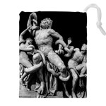 Laocoon Sculpture Over Black Drawstring Pouch (5XL) Front