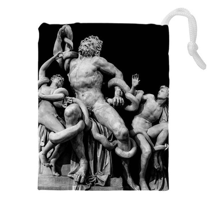 Laocoon Sculpture Over Black Drawstring Pouch (5XL)