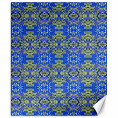 Gold And Blue Fancy Ornate Pattern Canvas 20  X 24  by dflcprintsclothing