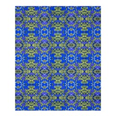 Gold And Blue Fancy Ornate Pattern Shower Curtain 60  X 72  (medium)  by dflcprintsclothing