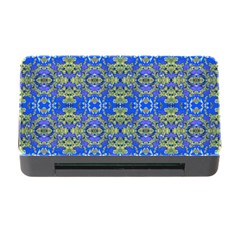 Gold And Blue Fancy Ornate Pattern Memory Card Reader With Cf