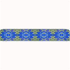 Gold And Blue Fancy Ornate Pattern Small Bar Mats by dflcprintsclothing