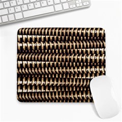 Red Tech Stripes Print Large Mousepads