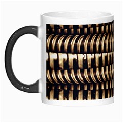 Red Tech Stripes Print Morph Mugs by dflcprintsclothing