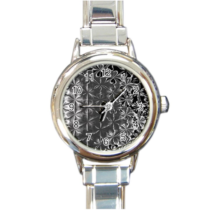 Lunar Eclipse Abstraction Round Italian Charm Watch