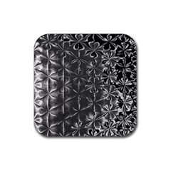 Lunar Eclipse Abstraction Rubber Coaster (square)  by MRNStudios