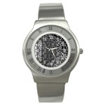 Lunar Eclipse Abstraction Stainless Steel Watch Front