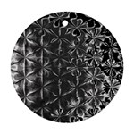 Lunar Eclipse Abstraction Round Ornament (Two Sides) Back