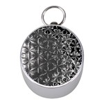 Lunar Eclipse Abstraction Mini Silver Compasses Front