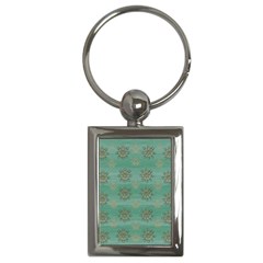 Beautiful Flowers Of Wood In The Starry Night Key Chain (rectangle) by pepitasart