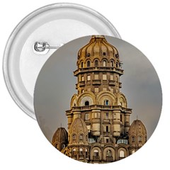 Salvo Palace Exterior View, Montevideo, Uruguay 3  Buttons by dflcprintsclothing