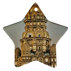 Salvo Palace Exterior View, Montevideo, Uruguay Ornament (star) by dflcprintsclothing