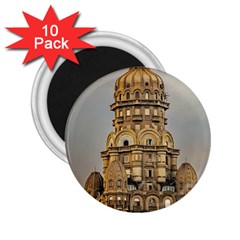 Salvo Palace Exterior View, Montevideo, Uruguay 2 25  Magnets (10 Pack)  by dflcprintsclothing