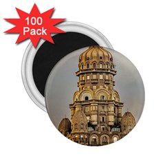 Salvo Palace Exterior View, Montevideo, Uruguay 2 25  Magnets (100 Pack) 