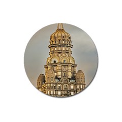 Salvo Palace Exterior View, Montevideo, Uruguay Magnet 3  (round) by dflcprintsclothing