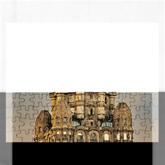 Salvo Palace Exterior View, Montevideo, Uruguay Rectangular Jigsaw Puzzl by dflcprintsclothing